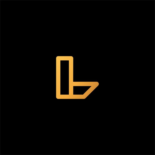 Vector initial l logo design luxury line art