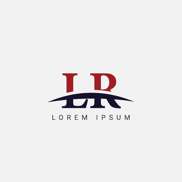 Initial L R LR Letter Logo design vector template Graphic Symbol for Corporate Business Identity