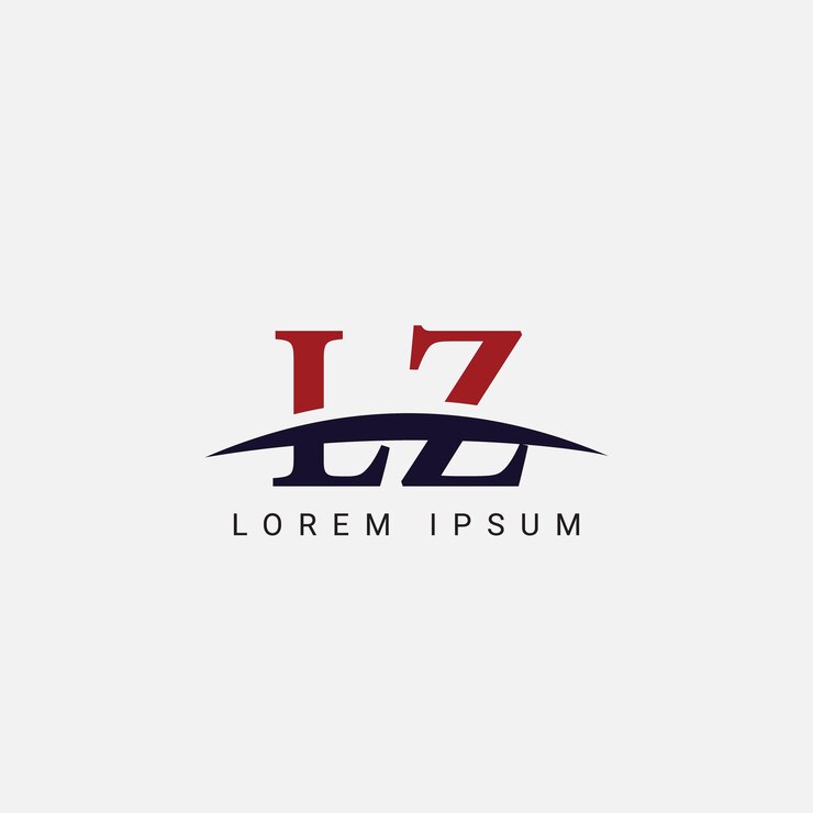 Vector initial l z lz letter logo design vector template graphic symbol for corporate business identity