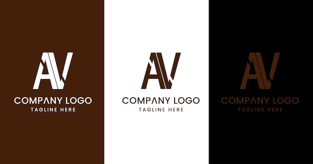 Initial letter av logo design outstanding creative modern symbol sign