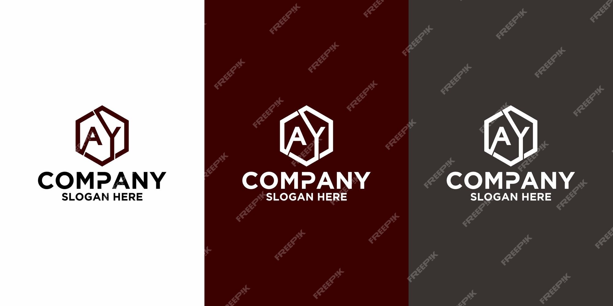 Premium Vector | Initial letter ay logo vector design template