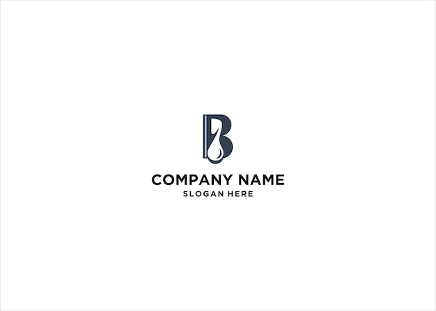 initial letter b bee logo design