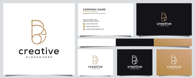 Initial letter b and e inspiration logo design template