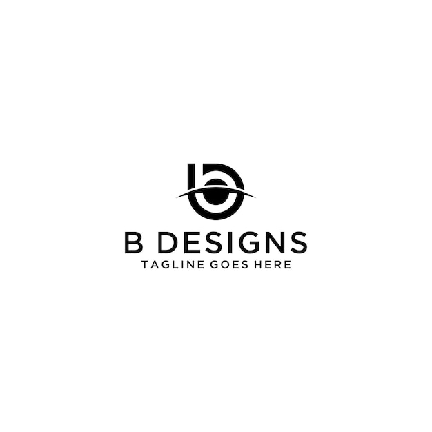 заглавная буква B дизайн логотипа