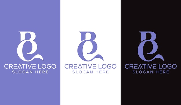 Первоначальная буква BC Logo Design Monogram Creative Modern Sign Symbol Icon