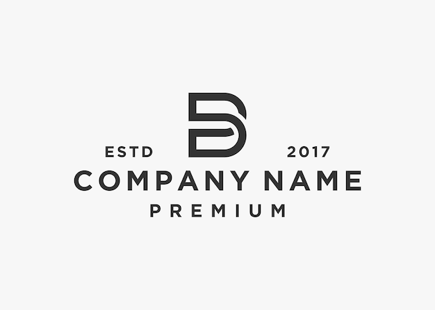 initial letter bs logo design vector illustration template