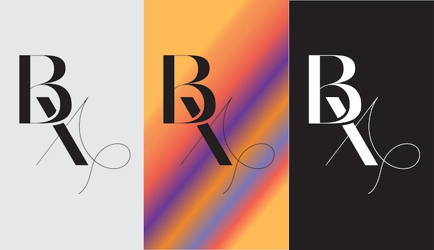 initial letter BX logo design