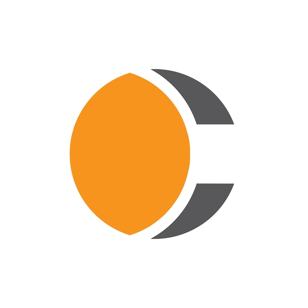 Начальная буква c letter logo template векторная иллюстрация значка