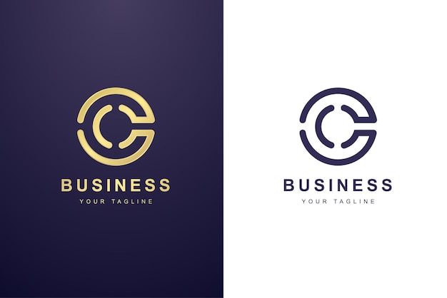 Буквица C логотип для бизнеса или медиа-компании