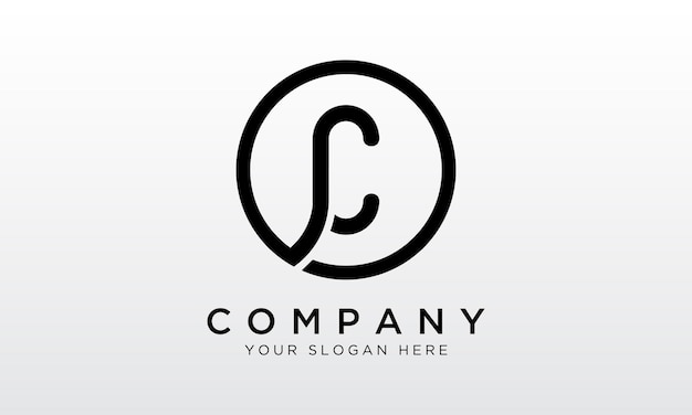 Initial Letter C Logo With Circle Shape Modern Unique Creative C Logo Design Vector Template