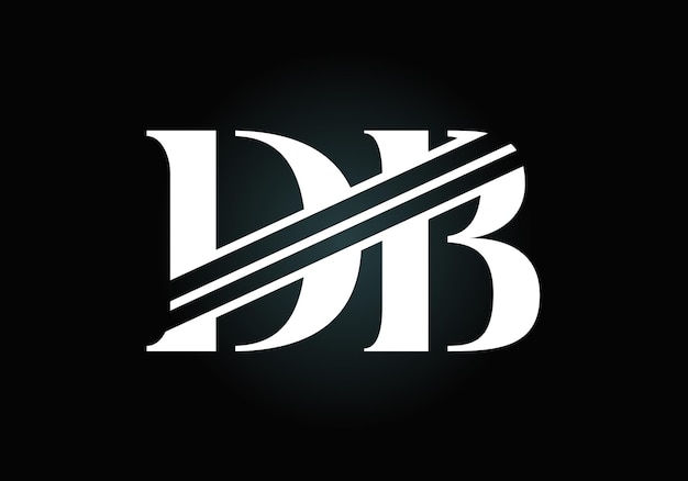 Вектор Буквица db дизайн логотипа вектор. графический символ алфавита для фирменного стиля