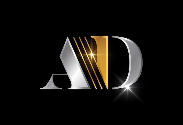 Initial Letter A D Logo Design Vector. Graphic Alphabet Symbol For Corporate Business Identity