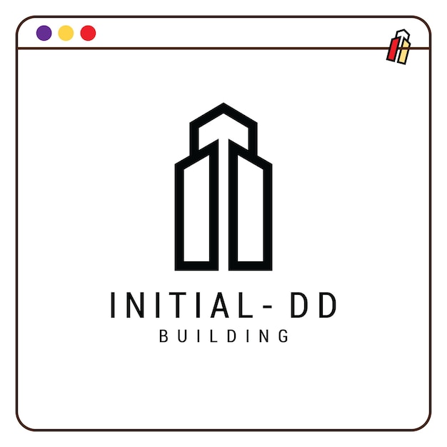 Initial letter dd creative logo