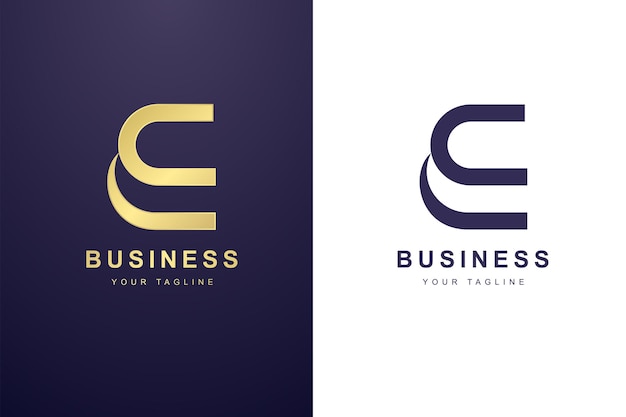 Initial letter e logo for business or media company.