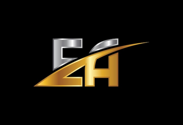 기업 비즈니스 아이덴티티에 대 한 초기 편지 EA 로고 디자인 벡터 그래픽 알파벳 기호