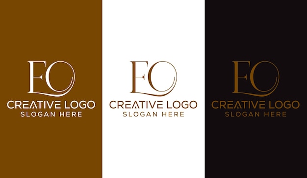 Initial Letter EO Logo Design Monogram Creative Modern Sign Symbol Icon