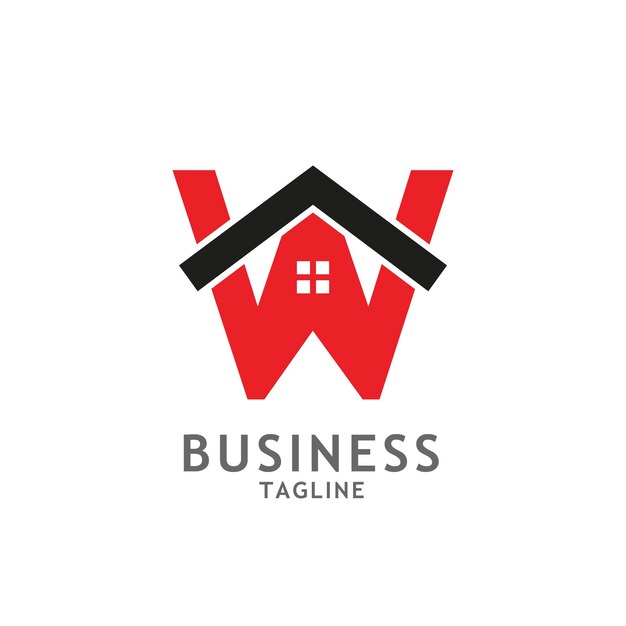 Вектор Первоначальная буква f с домом недвижимость бизнес логотип дизайн шаблон