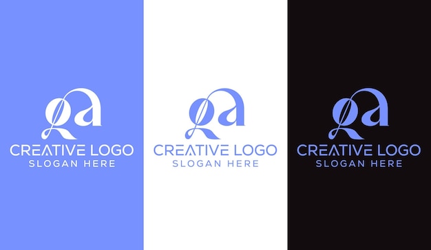 Первоначальная буква GA Дизайн логотипа Монограмма Creative Modern Sign Symbol Icon