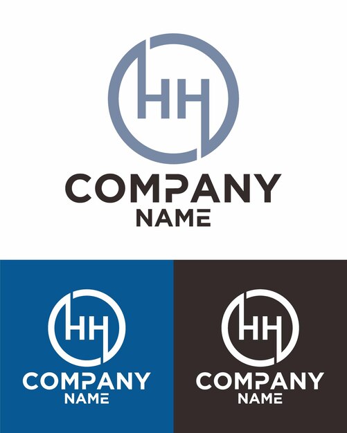 Vector initial letter h h logo vector design template