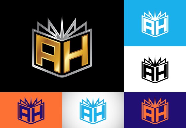 Initial Letter A H Logo Design Vector Graphic Alphabet Symbol For Corporate Business Identity