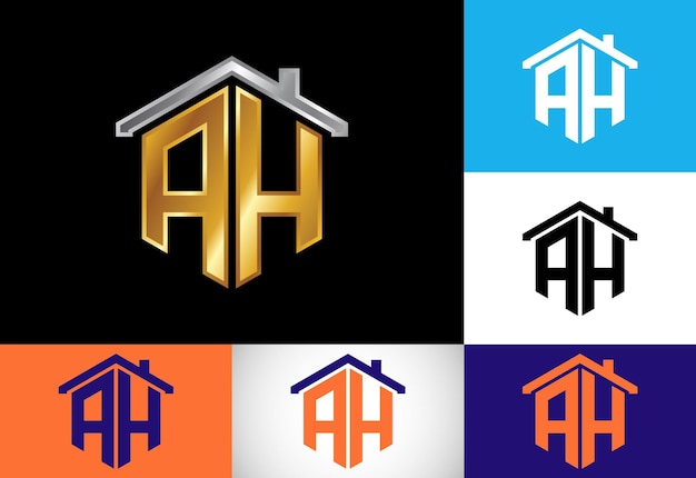 Initial Letter A H Logo Design Vector Graphic Alphabet Symbol For Corporate Business Identity