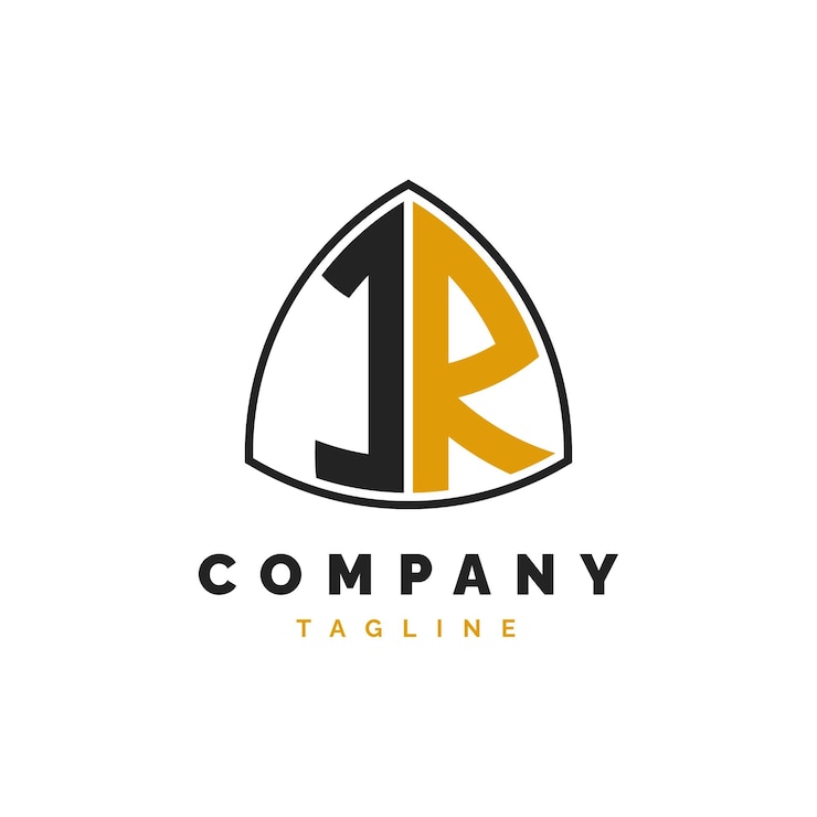 Vector initial letter ir logo design alphabet ir logo template