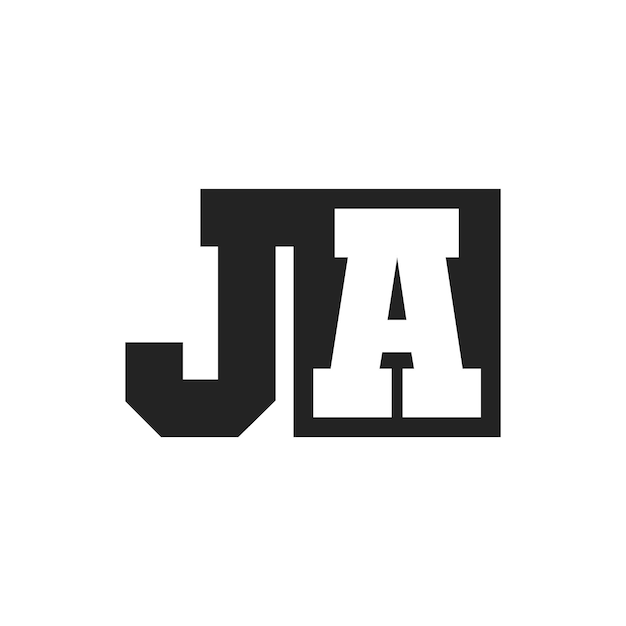 JA ロゴデザインのテンプレート JA ロゴ