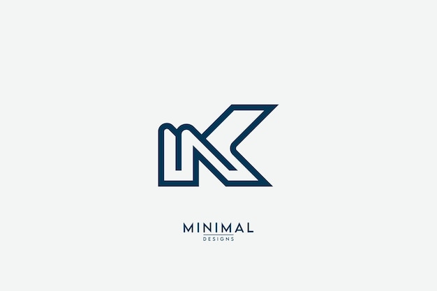 Initial letter K Logo Design Vector Template Element