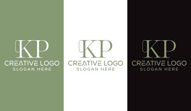 Initial Letter kp Logo Design Monogram Creative Modern Sign Symbol Icon