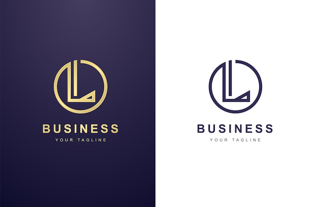 ビジネスまたはファッション会社の頭文字Lロゴ。