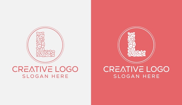 Vettore lettera iniziale l logo design monogram creative modern sign symbol icon