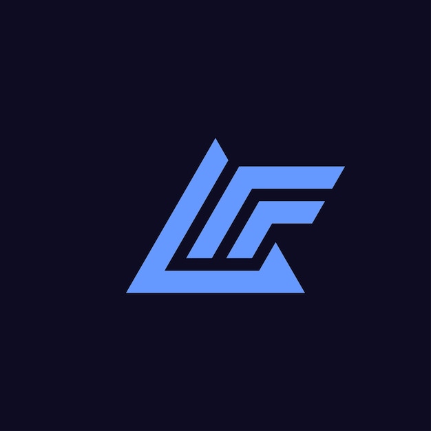 Начальная буква LF или логотип монограммы FL