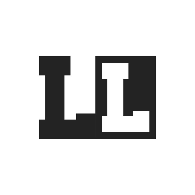 イニシャルレター LL ロゴデザインテンプレート LL ロゴ