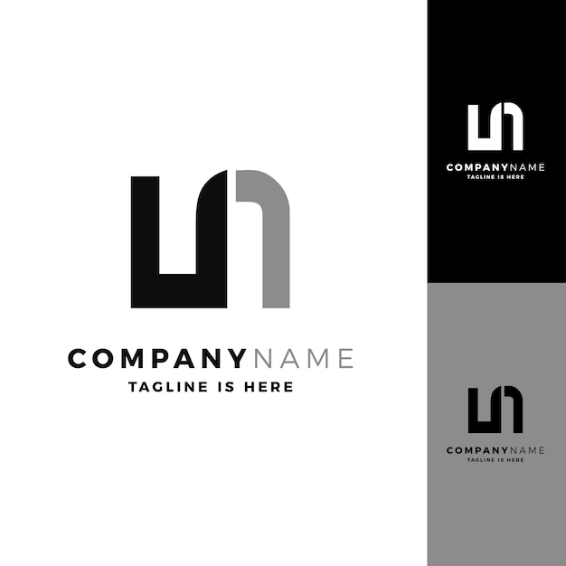 Initial letter ln logo vector icon illustration