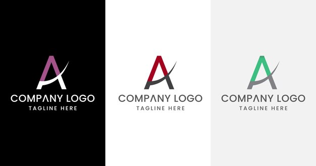 Initial Letter A Logo Design Outstanding Creative Modern Symbol Sign