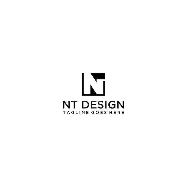 initial letter logo TN, logo template