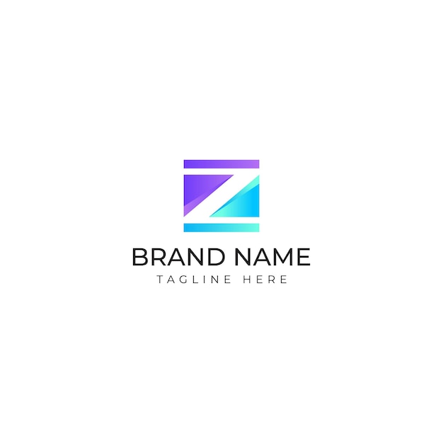 Vector initial letter logo z initial company icon business logo vector illustration