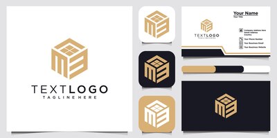 Вектор Буквица m 3 логотип дизайн шаблона идея концепции логотипа и визитная карточка