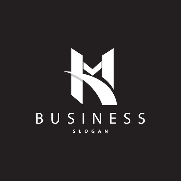 Initial Letter M Minimalist Logo Simple Logotype Vector Corporate Identity Emblem 현대 고급스럽고 우아한 기호 디자인 브랜드 회사 비즈니스