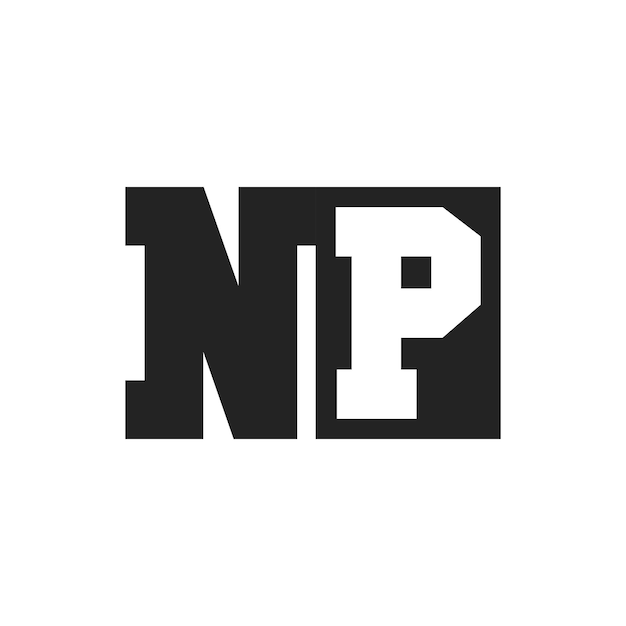 Initial Letter NP Logo Design Template NP Logo