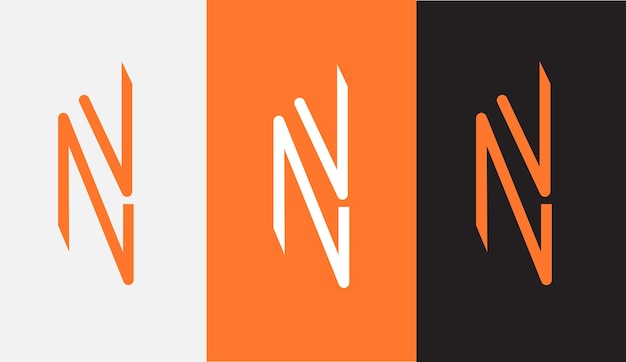 Initial letter NV logo design creative modern symbol icon monogram