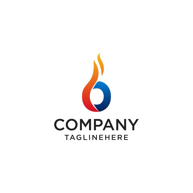 Initial Letter O fire logo design fire company logos oil companies mining companies fire logos marketing corporate business logos icon vector