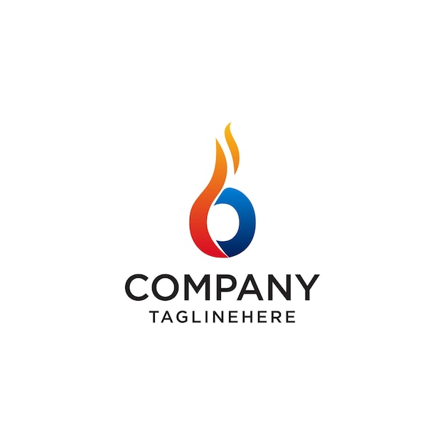 Lettera iniziale o fire logo design loghi aziendali antincendio compagnie petrolifere società minerarie loghi antincendio marketing loghi aziendali aziendali vettore icona