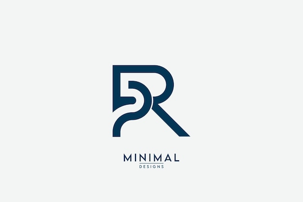 Initial letter PR RP P R Logo Design Vector Template Element