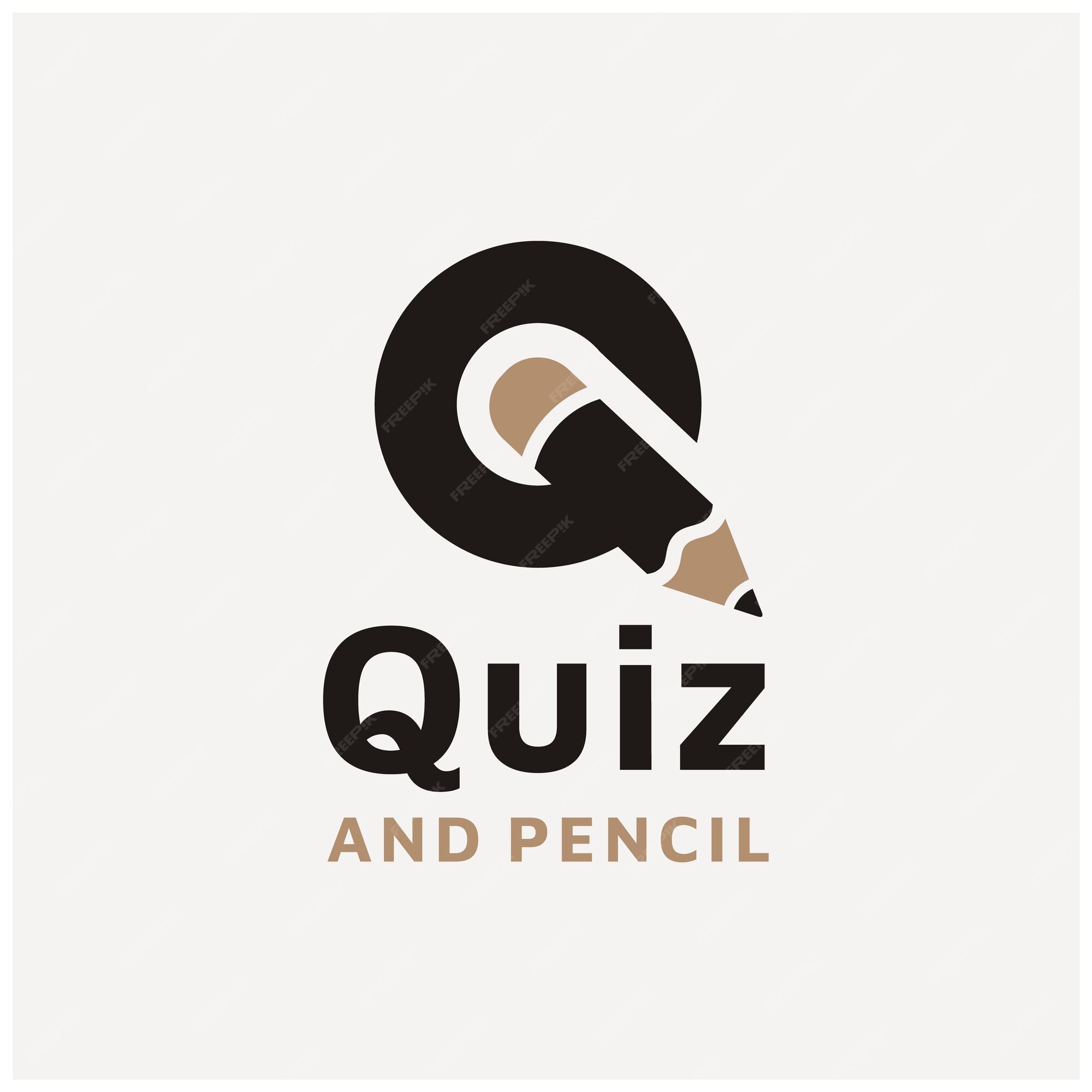 Premium Vector | Initial letter q quiz quotes questionnaire with ...