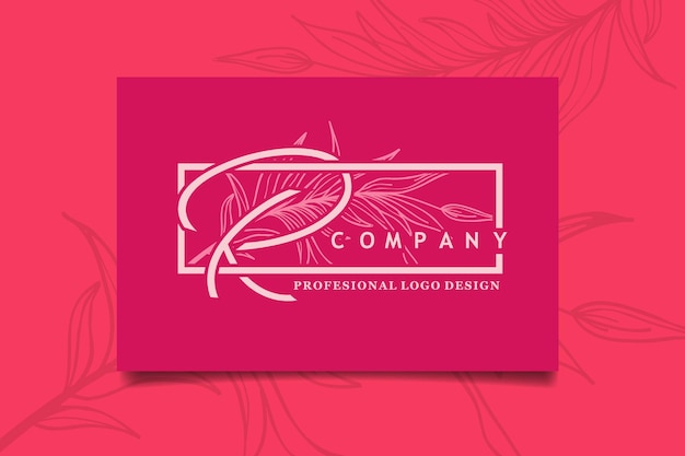 Первоначальная буква r почерк дизайн логотипа красоты с любовью элегантный и женский шаблон брендинга вектор