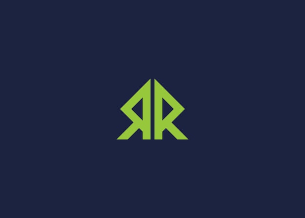 Lettera iniziale rr logo icona progettazione modello di progettazione vettoriale ispirazione