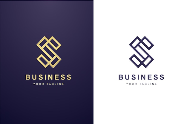 ビジネスまたはメディア会社の頭文字sロゴ。