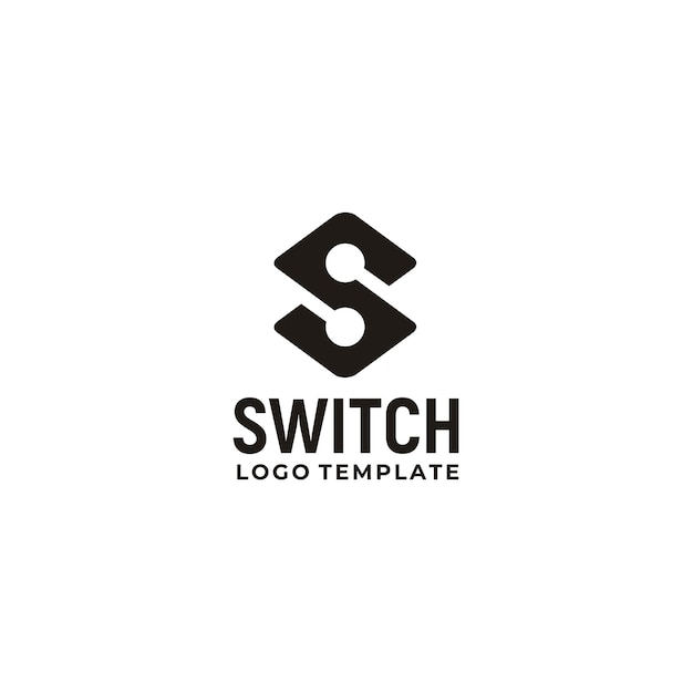 Первоначальный дизайн логотипа swap switch буквы s