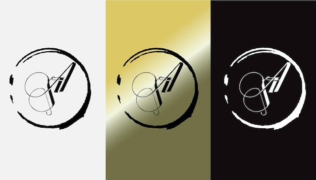 Первоначальная буква SA дизайн логотипа креативный современный символ иконка монограмма